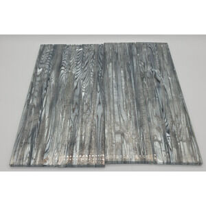 Jeffery Court 4 Piece Abalone Gray 3" x 12" Glossy Glass Wall Tile